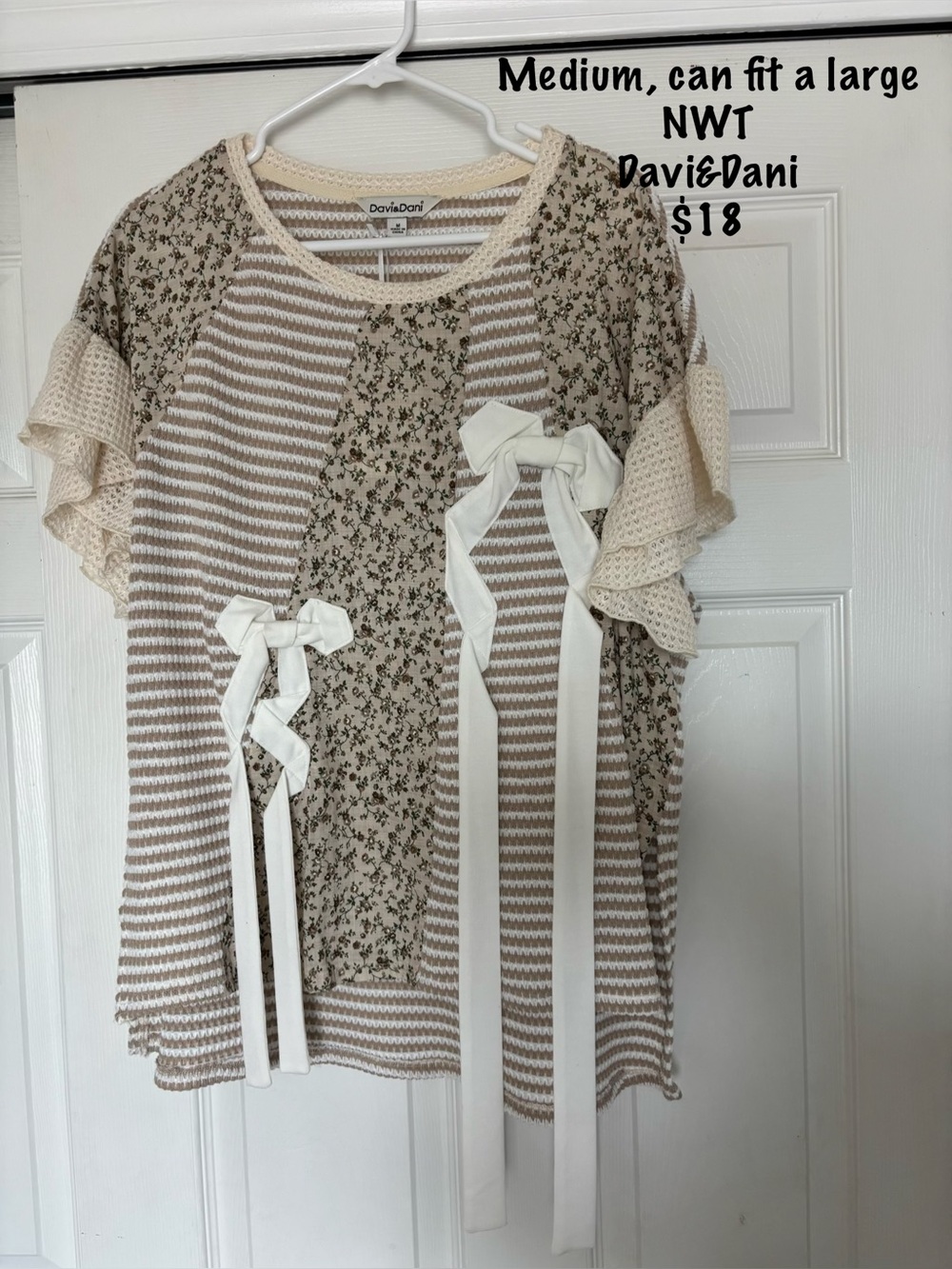 Floral & Stripe Top